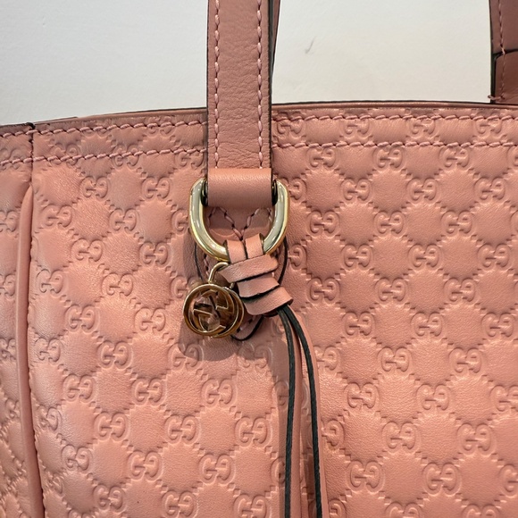 Microguccissima Small Bree Tote in soft pink - Picture 9 of 15